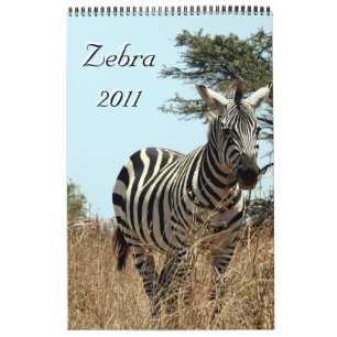 zebra 2011 ensidig kalender