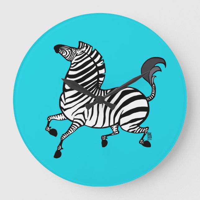 Zebra 3 Clock Stor Klocka (Framsida)
