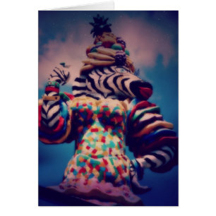 Zebra a Party Animal Hälsningskort