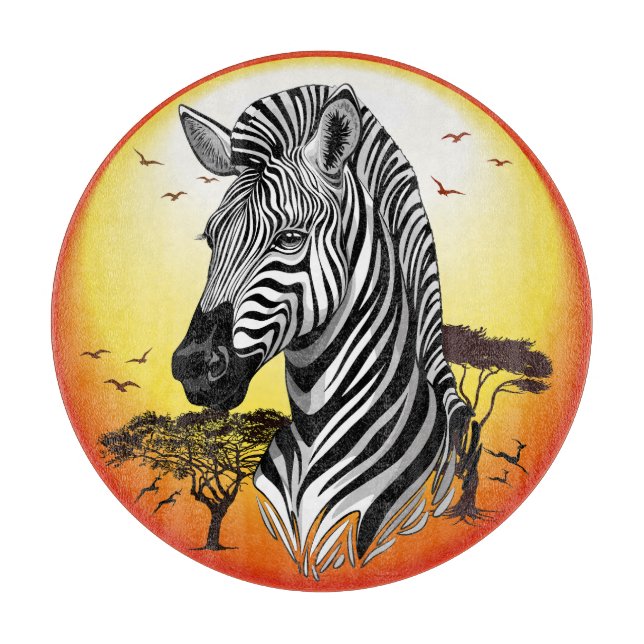 Zebra African Savanna Vild Animal (Framsidan)