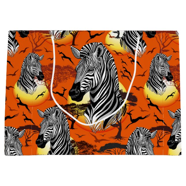 Zebra African Savanna Vild Animal (Framsidan)