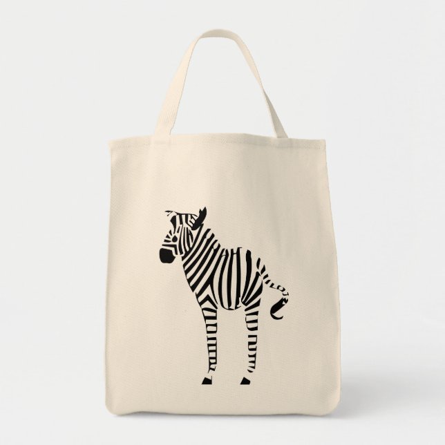 Zebra Älskare Gifts Tygkasse (Framsidan)