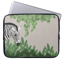 Zebra amongst Leaves Laptop Fodral