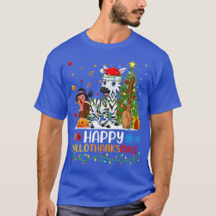 Zebra Animal Lover Funny Lycklig Zebra HelloTackMa T Shirt