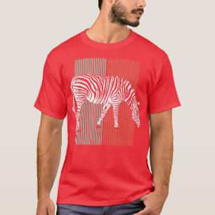 Zebra Animal Motif Retro Vintage 3 T Shirt