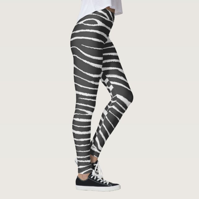 Zebra Animal Print Leggings (Höger)