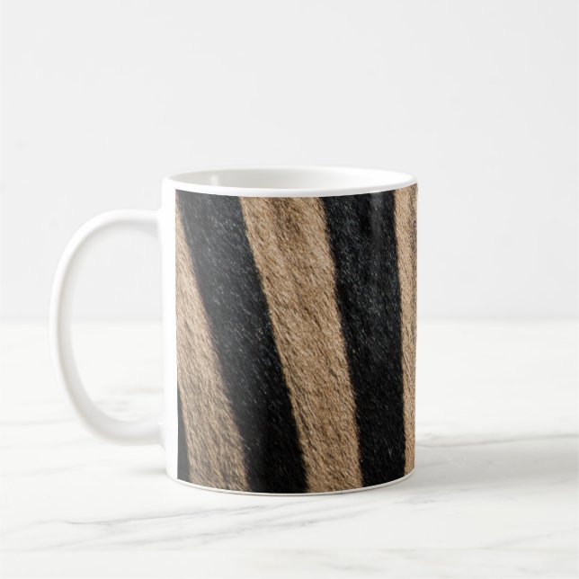 ZEBRA ANIMAL PRINT RAND KAFFEMUGG (Vänster)