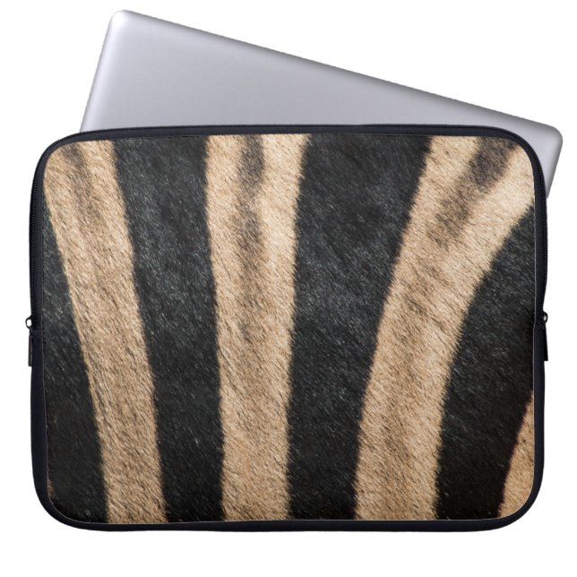 ZEBRA ANIMAL PRINT RAND LAPTOP FODRAL (Framsidan)