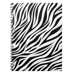 Zebra Animal Skin Print Mönster-15391 Anteckningsbok