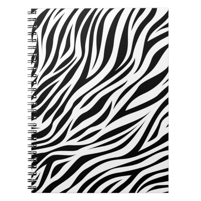Zebra Animal Skin Print Mönster-15391 Anteckningsbok (Framsidan)