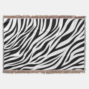 Zebra Animal Skin Print Mönster-15391 Filt