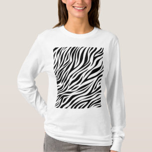 Zebra Animal Skin Print Mönster-15391 T Shirt