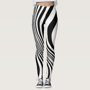 Zebra Animal Skin Struktur Mönster-88 Leggings