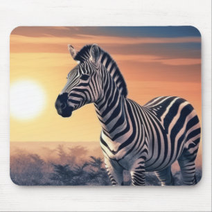 Zebra Animal Wildlife Wilderness Colorful Wall Art Musmatta