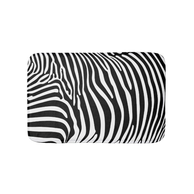 Zebra Animalprint Badrumsmatta (Framsidan)