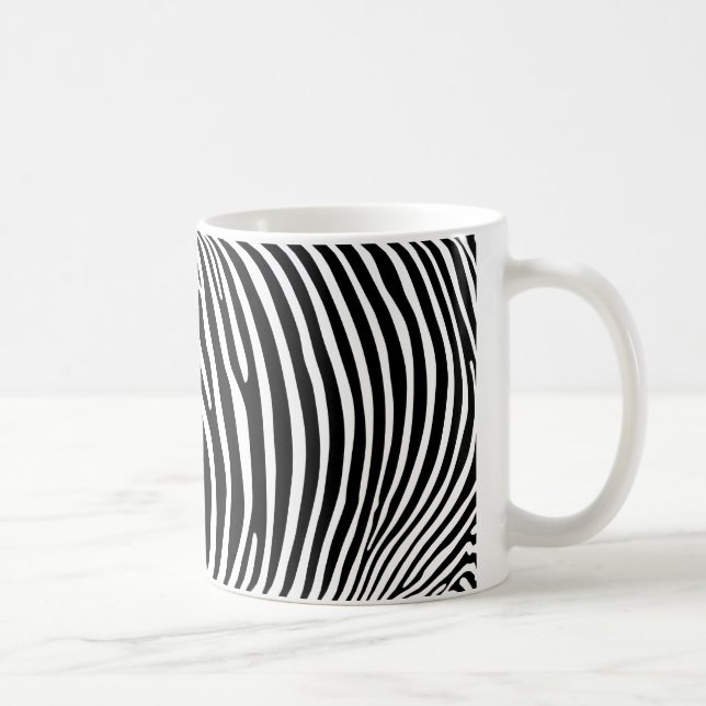 Zebra Animalprint Kaffemugg (Höger)