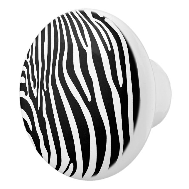 Zebra Animalprint Knopp (Höger)
