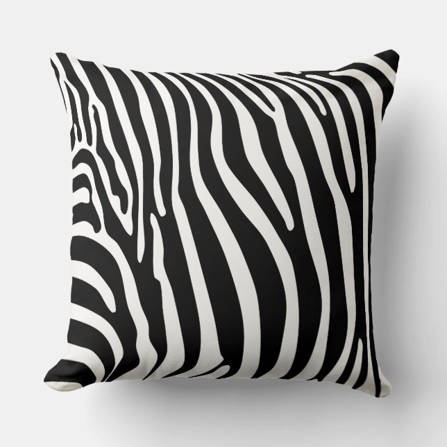 Zebra Animalprint Kudde (Framsida)