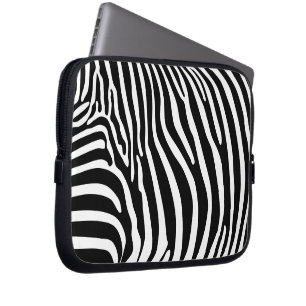Zebra Animalprint Laptop Fodral