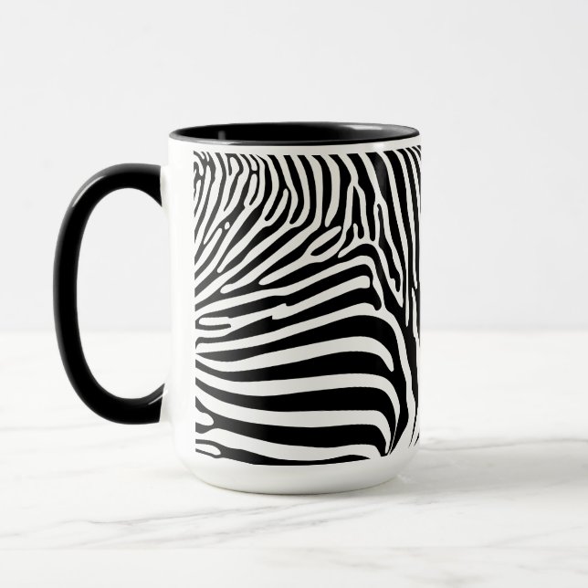 Zebra Animalprint Mugg (Vänster)