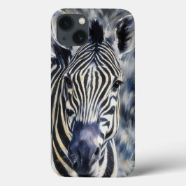 Zebra Ansikte Art Phone Case
