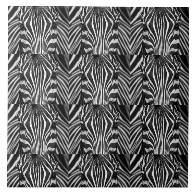 ZEBRA ANSIKTE KAKELPLATTA (Framsidan)