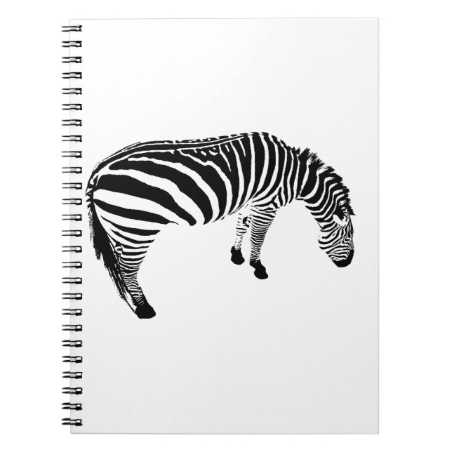 zebra anteckningsbok med spiral (Framsidan)