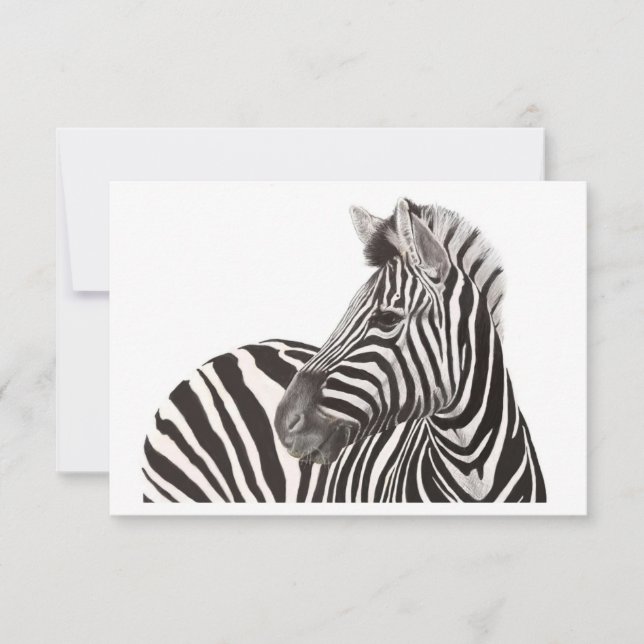 Zebra-anteckningskort Anteckningskort (Framsida)