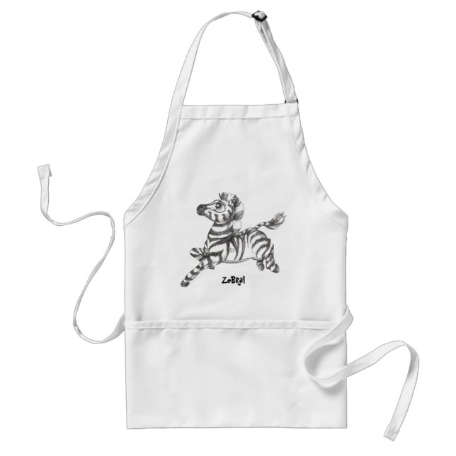 Zebra Apron Förkläde (Framsidan)