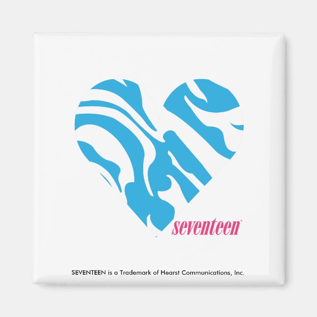 Zebra Aqua 2 Magnet (Framsidan)