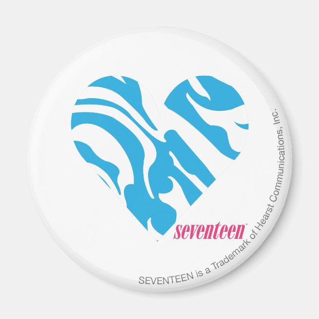 Zebra Aqua 2 Magnet (Framsidan)