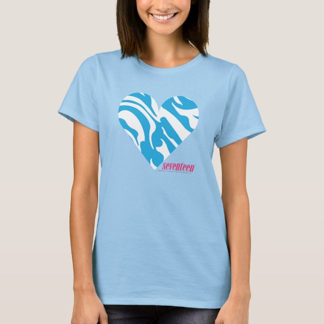 Zebra Aqua 2 Tee Shirt (Framsida)