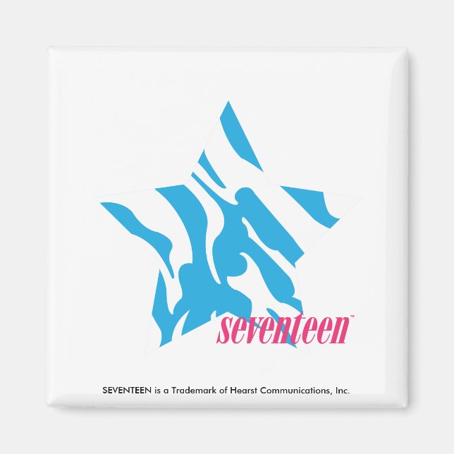 Zebra Aqua 3 Magnet (Framsidan)