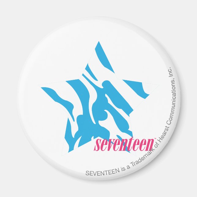 Zebra Aqua 3 Magnet (Framsidan)