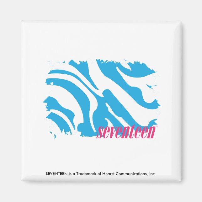 Zebra Aqua 4 Magnet (Framsidan)