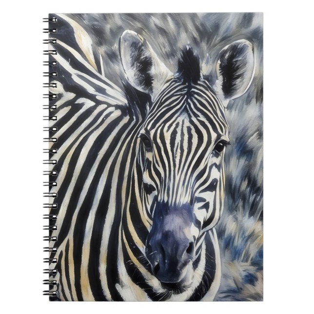 Zebra Art Journal Notebook Anteckningsbok (Framsidan)