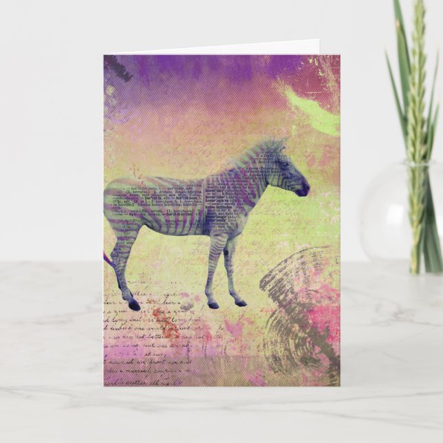 Zebra Art, kom snart. Kort (Framsida)