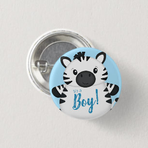 Zebra Baby Shower Safari Blue Boy Knapp