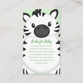 Zebra Baby Shower Tilläggskort