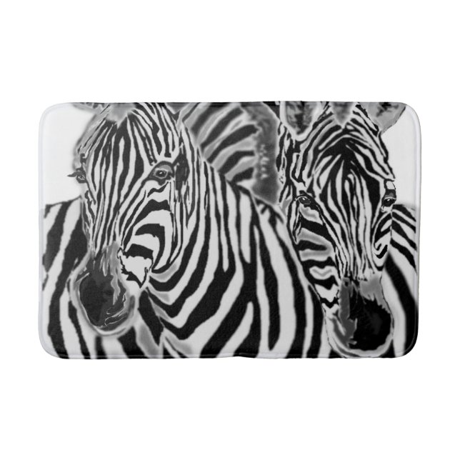 Zebra Bath Mat Badrumsmatta (Framsidan)