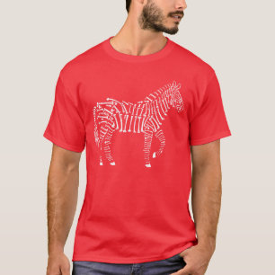 Zebra, ben, röntgen, rolig t shirt