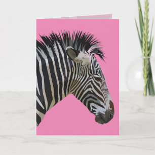 ZEBRA BIRTHDAY CARD KORT