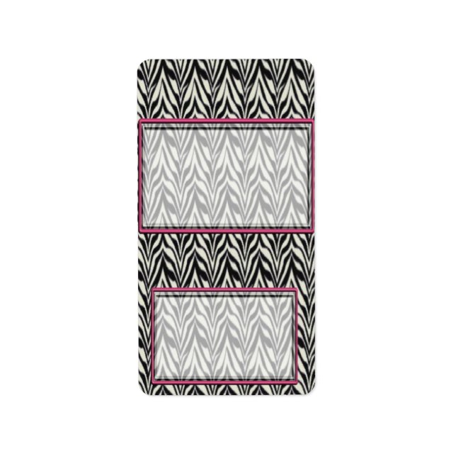 Zebra Birthday Hershey Miniature Candy Wrapper Adressetikett (Framsidan)