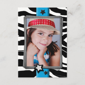 Zebra Birthday Kort