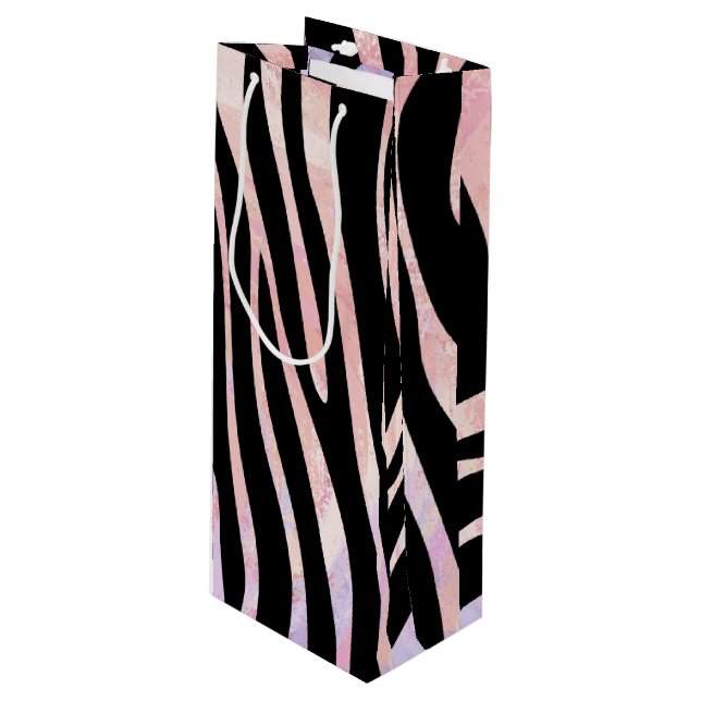 Zebra Black and Rosa Print (Framsidan Vinklad)