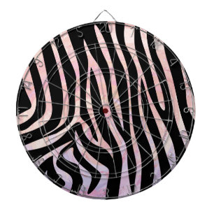Zebra Black and Rosa Print Piltavla