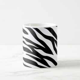 Zebra Black and White Pattern   Kaffemugg
