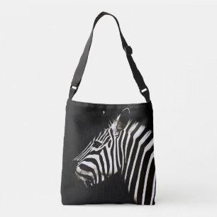 Zebra Black and White Rand Animal Axelväska
