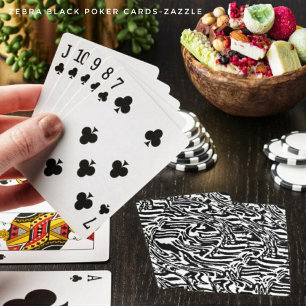 Zebra Black Casinokort