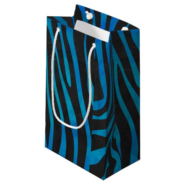 Zebra Black och Blue Print (Framsidan Vinklad)
